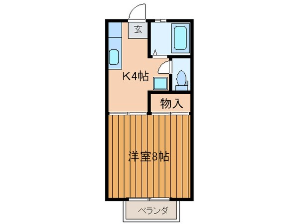 サンビュ－ハイツの物件間取画像